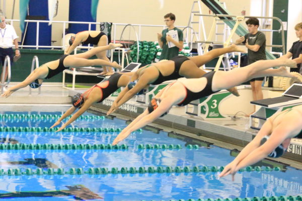 Girls Swim and Dive competed against Bethlehem Wednesday, Sept. 27 and celebrated teachers